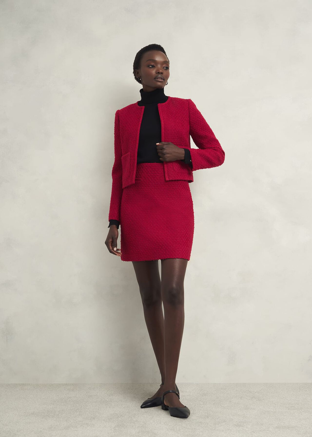 Rosa Skirt With Wool, Rowan Red, hi-res
