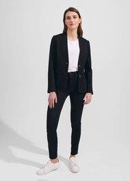 Adalee Ponte Blazer, Black, hi-res