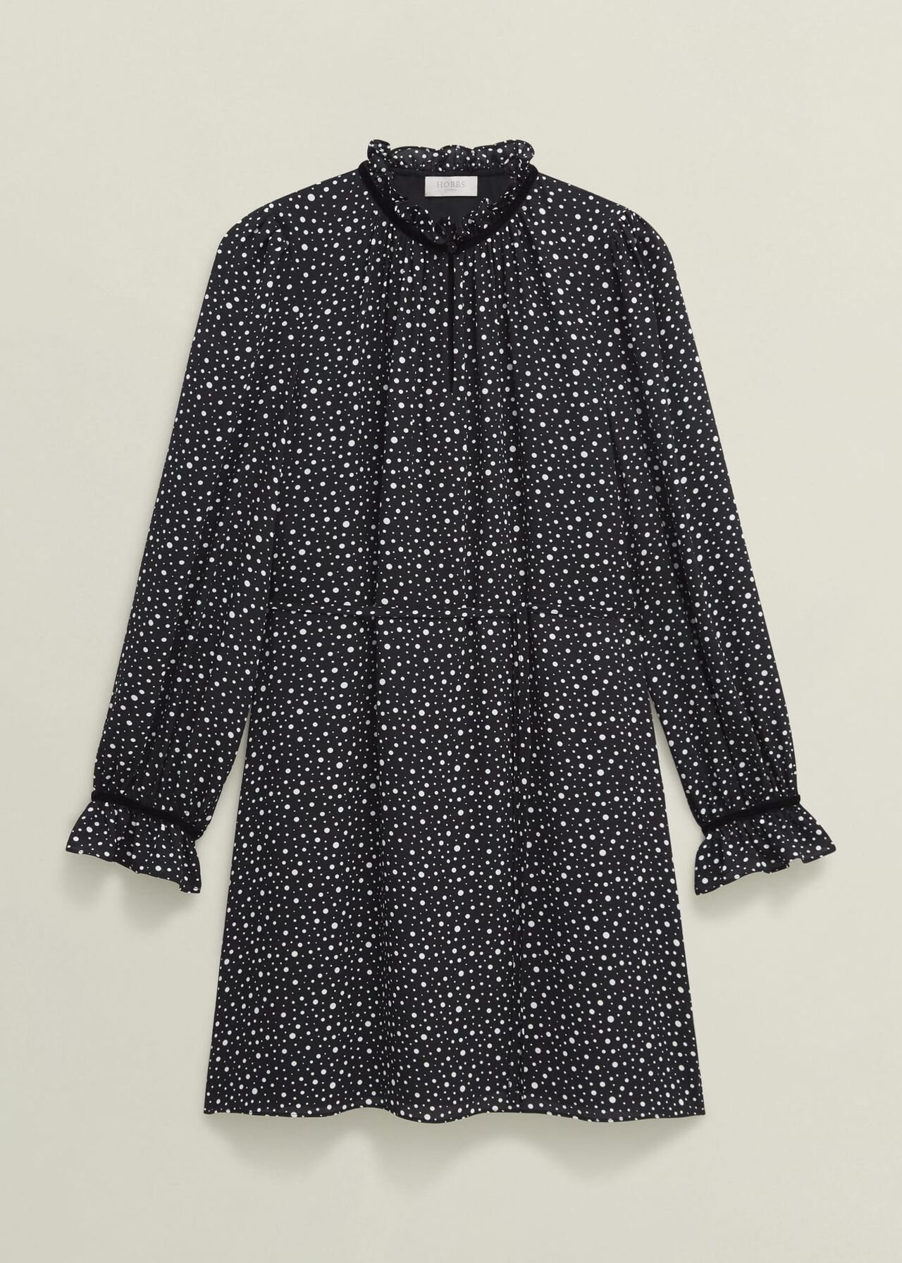 Otilla Dress, Black Ivory, hi-res