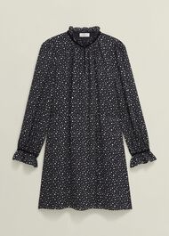 Otilla Dress, Black Ivory, hi-res