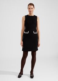 Cici Dress, Black Ivory, hi-res