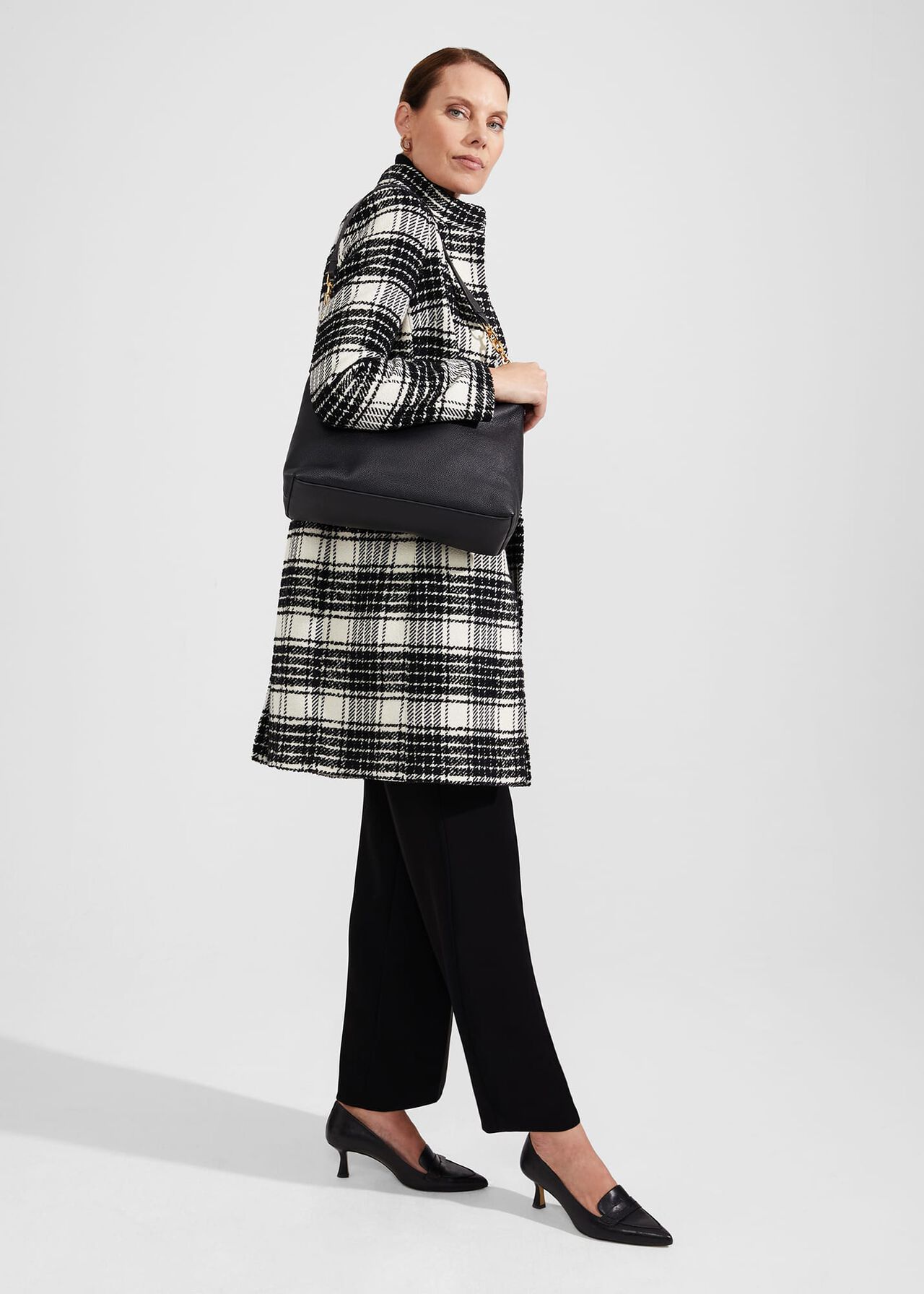 Petite Dani Coat, Black Ivory, hi-res