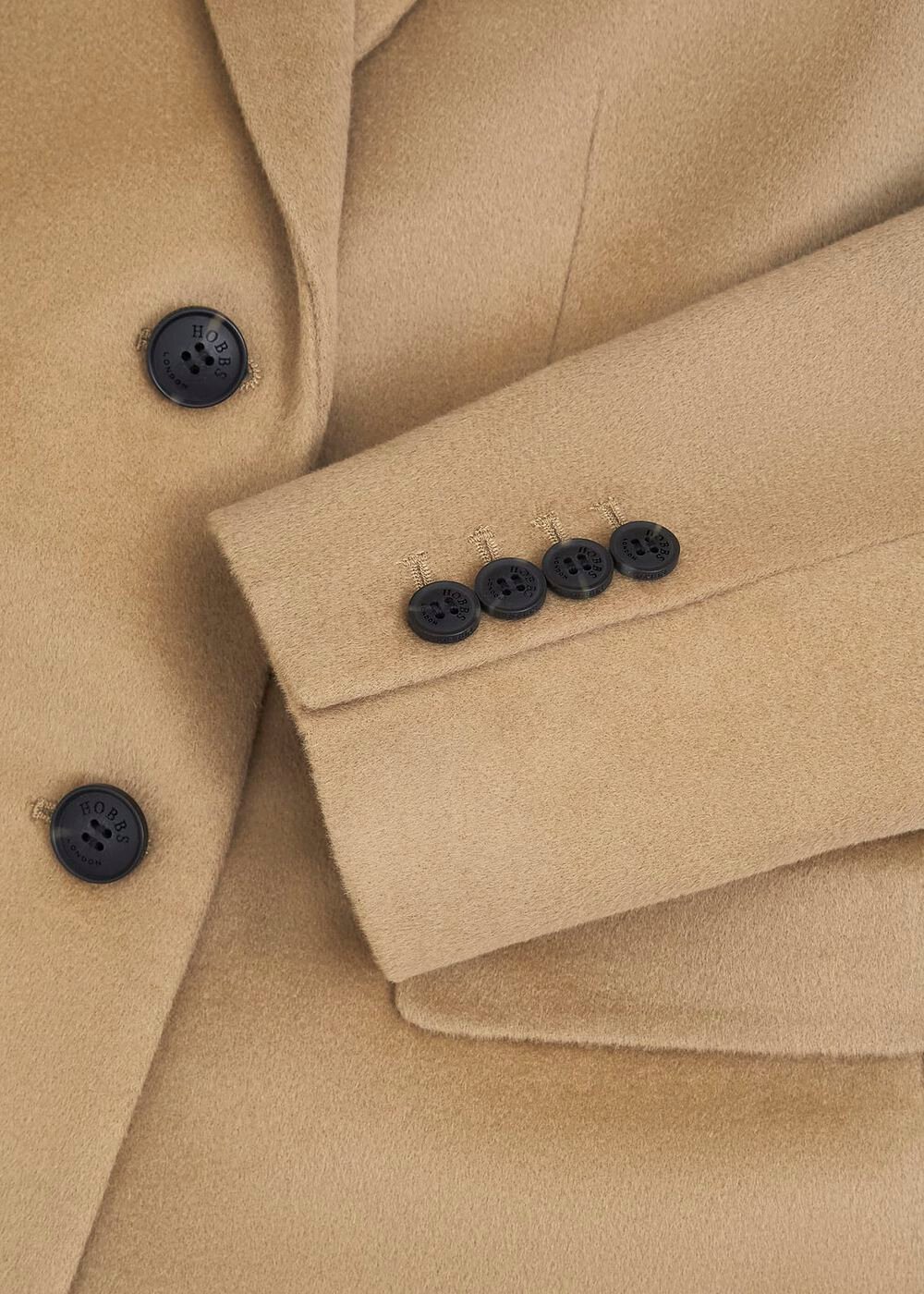 Petite Cavendish Wool Coat, Hobbs Camel, hi-res