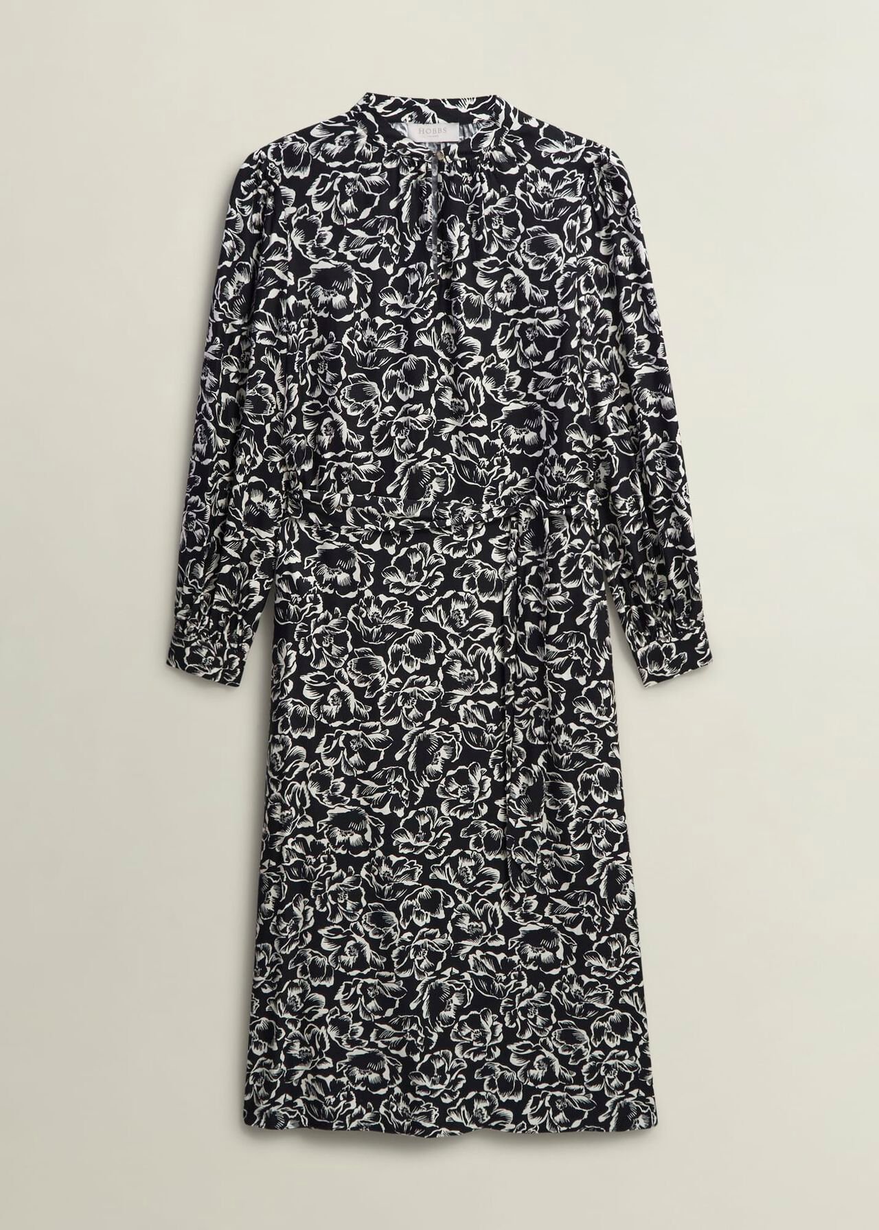 Petite Cynthia Dress, Black Cream, hi-res