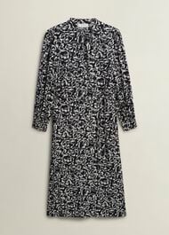 Petite Cynthia Dress, Black Cream, hi-res