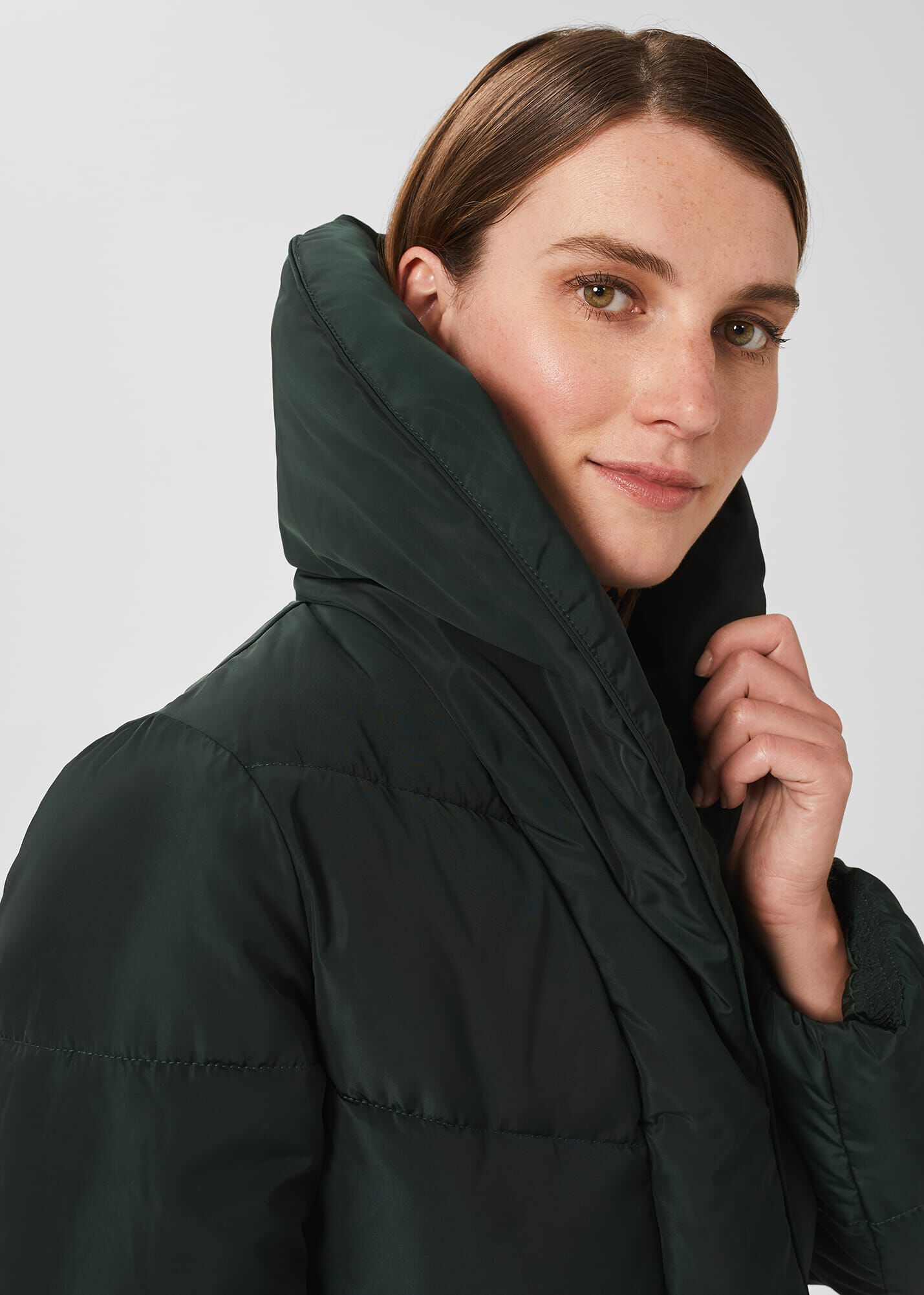 Hobbs hadley padded jacket dark green shop