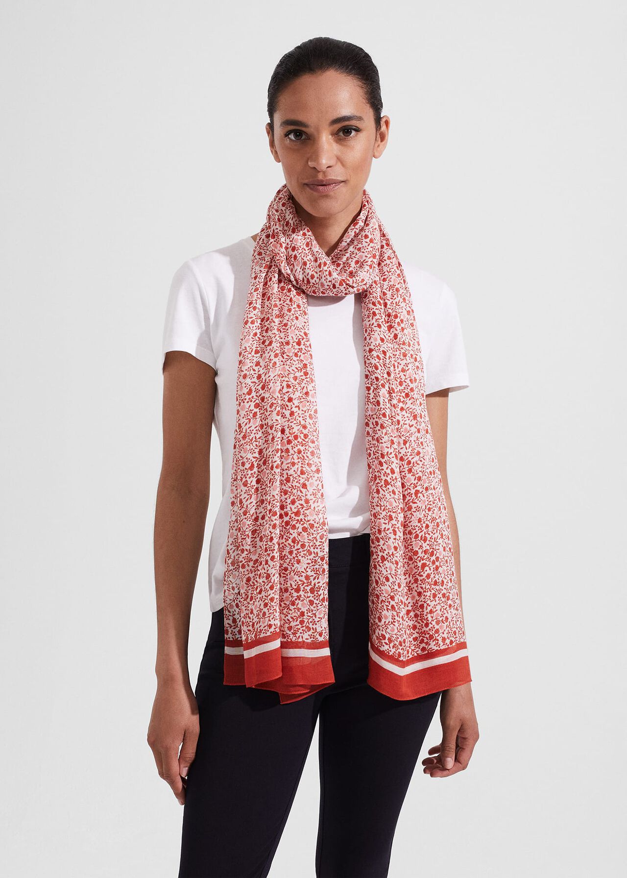 Della Scarf, Deep Apricot, hi-res