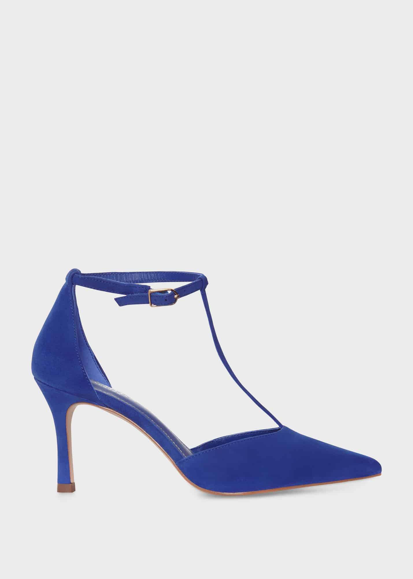 Navy t bar court shoes online
