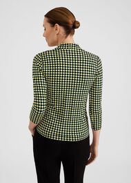 Aimee Printed Top, Green Multi, hi-res