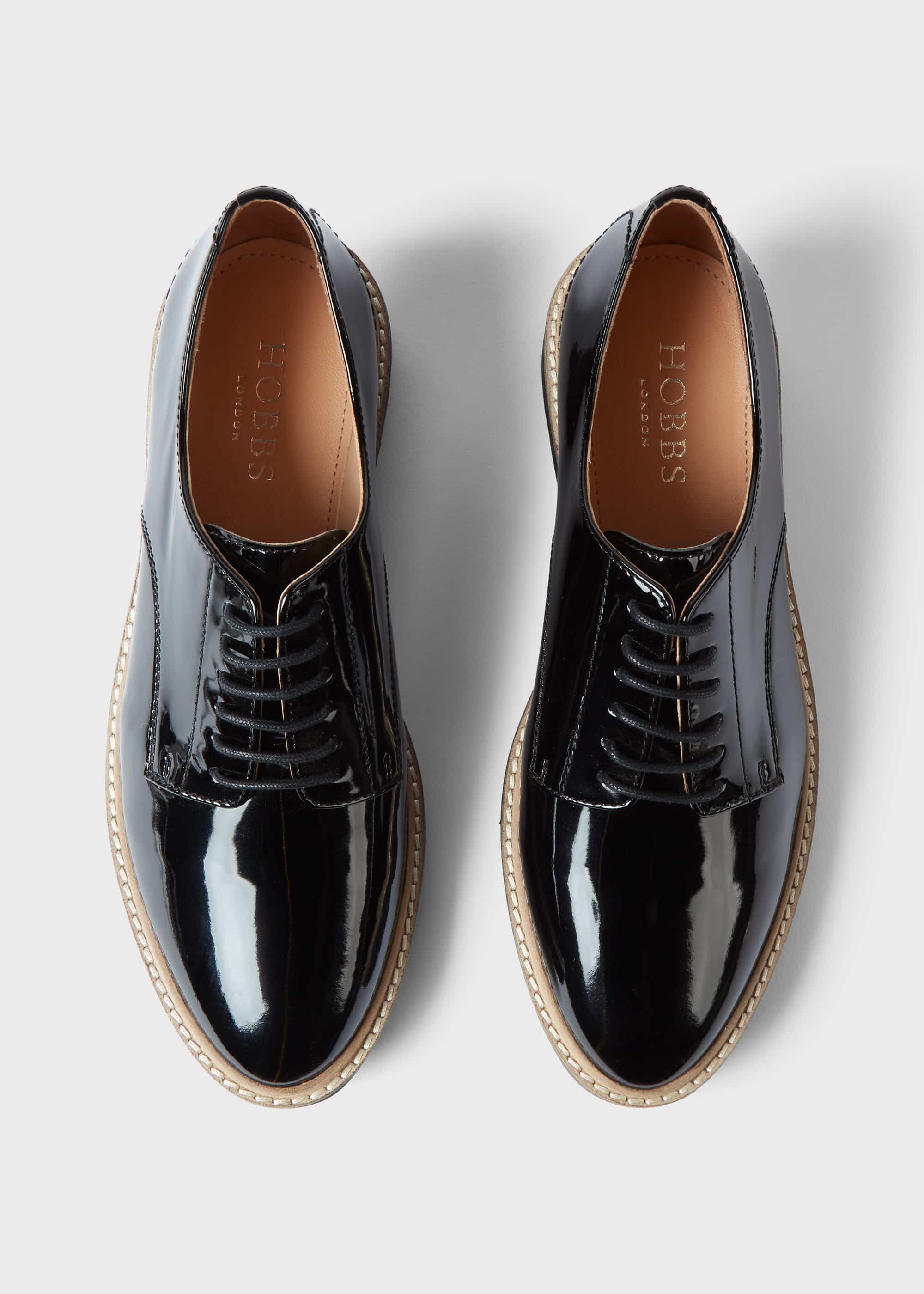 Bloomsbury Patent Flat Shoes Hobbs UK