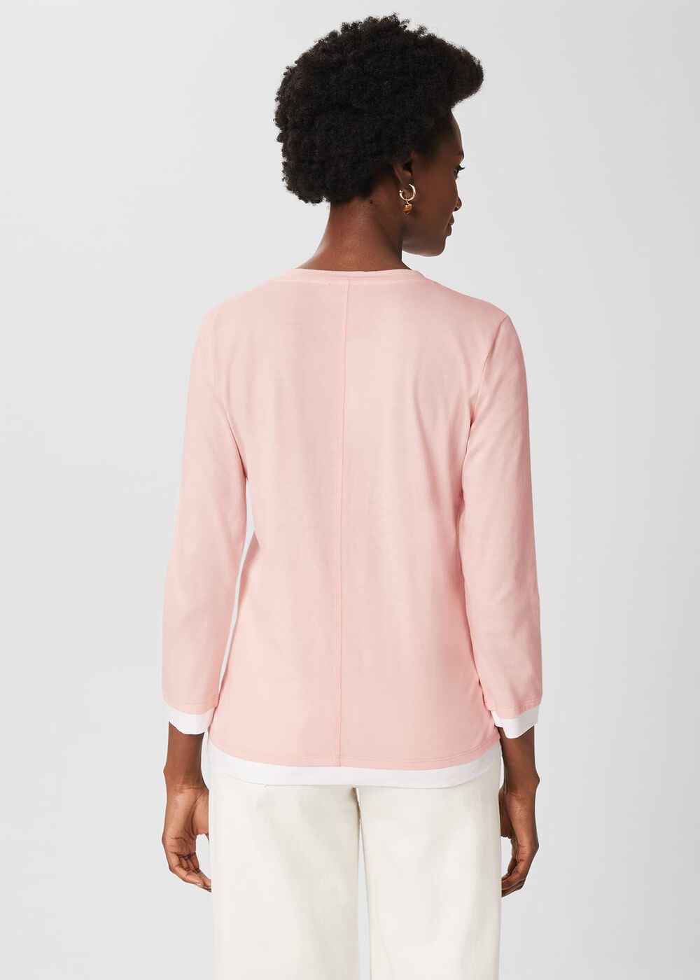 Amelie Cotton Top, Warm Pink, hi-res