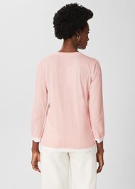 Amelie Cotton Top, Warm Pink, hi-res