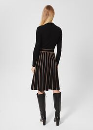 Petite Lena Knitted Dress, Black Stone, hi-res