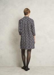 Marlena Dress, Navy Cream, hi-res