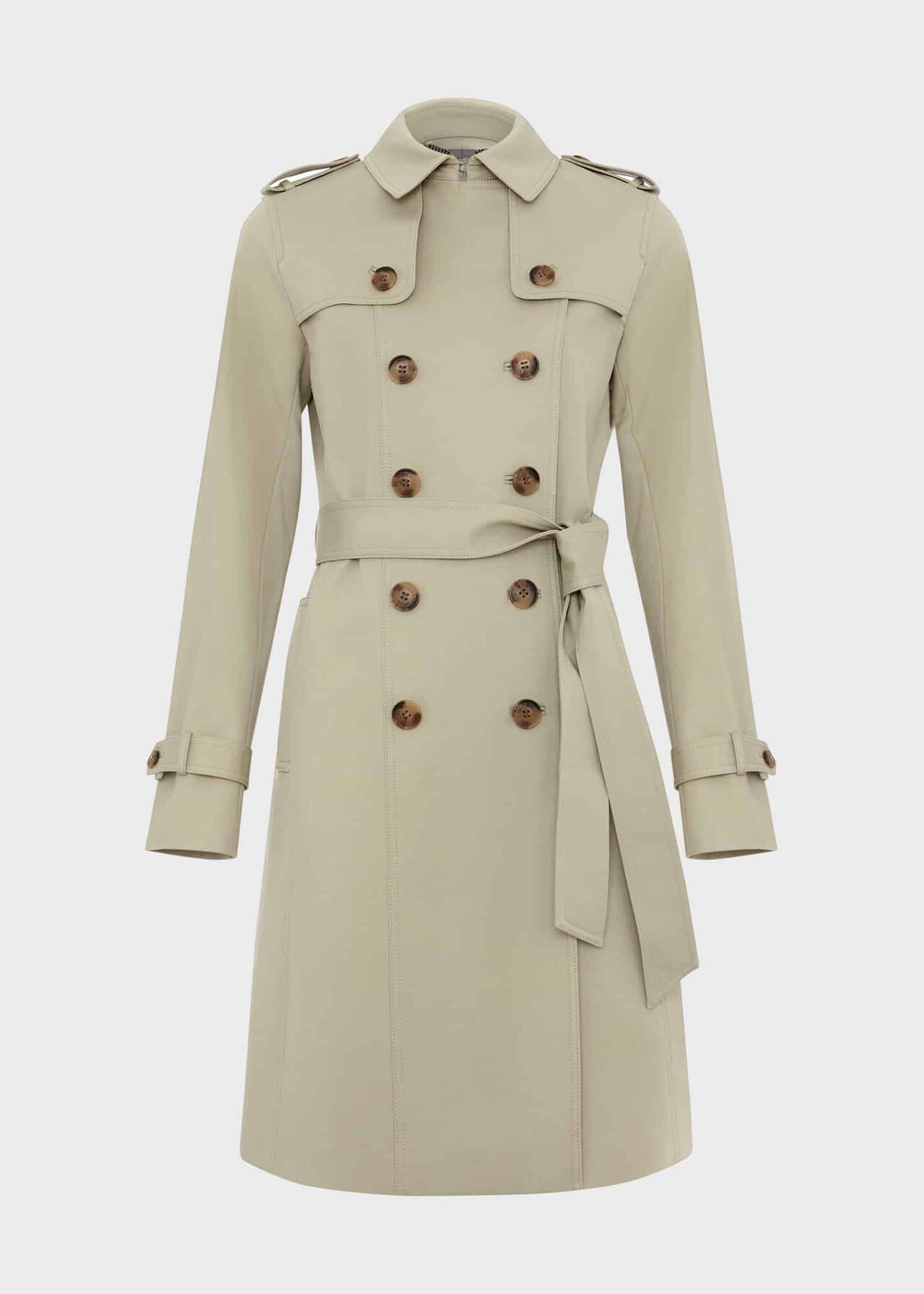 Saskia Shower Resistant Trench Coat, Sage Green, hi-res