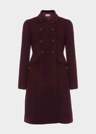 Janaya Wool Blend Coat, Mullberry Red, hi-res