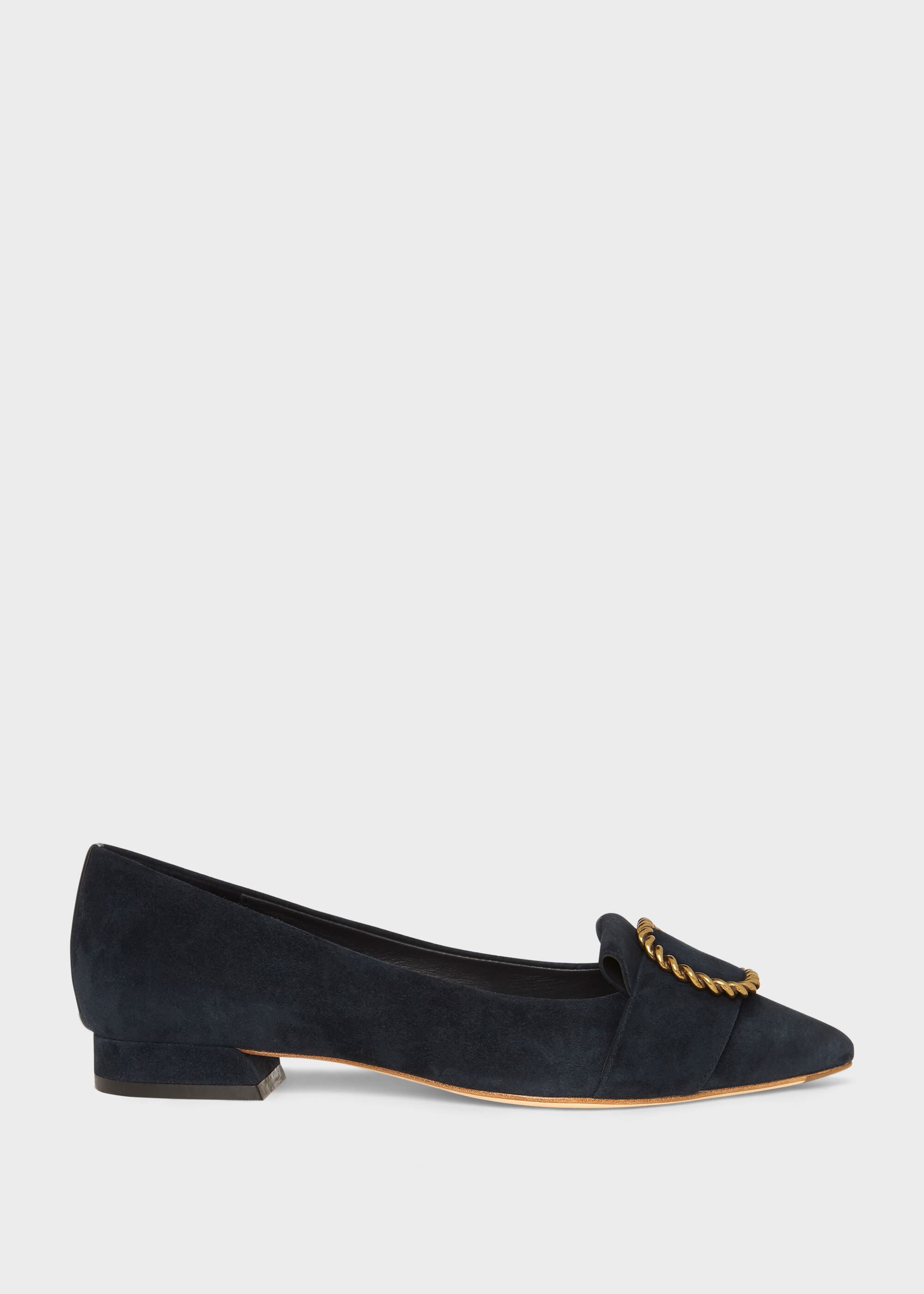 Eliza Suede Flat Shoes | Hobbs