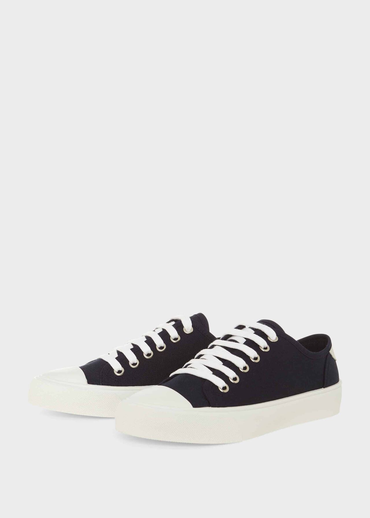 Bess Canvas Trainers, Navy, hi-res