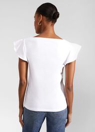 Nessie Cotton Slub Top, White, hi-res