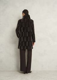 Rosanne Faux Fur Coat, Alder Brown, hi-res