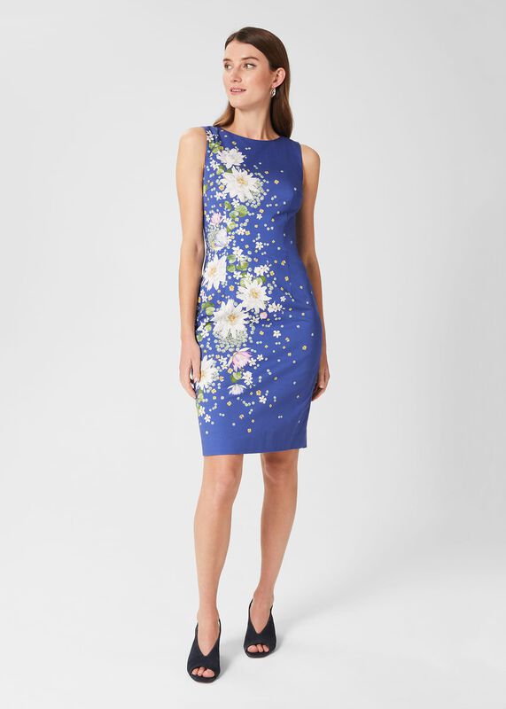 Fiona Cotton Blend Shift Dress