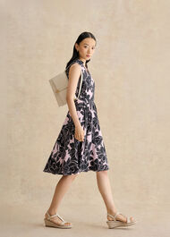 Bea Dress, Navy Pink, hi-res