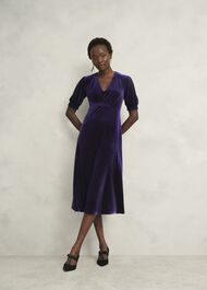 Petite Dormer Dress, Midnight Purple, hi-res
