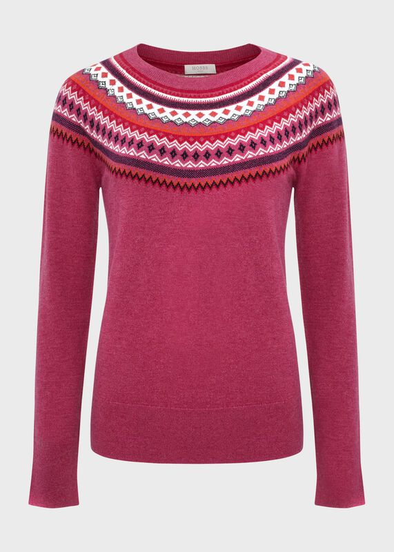 Greta Fairisle Jumper With Cashmere