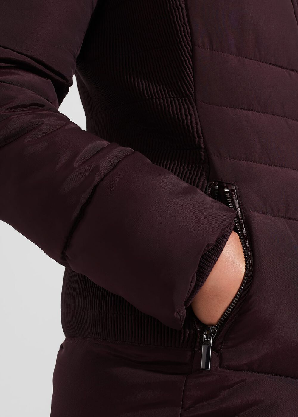 Petite Jaymie Puffer, Wine, hi-res