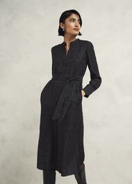 Sloane Silk Dress, Black, hi-res