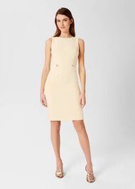 Henrietta Shift Dress, Pale Yellow, hi-res