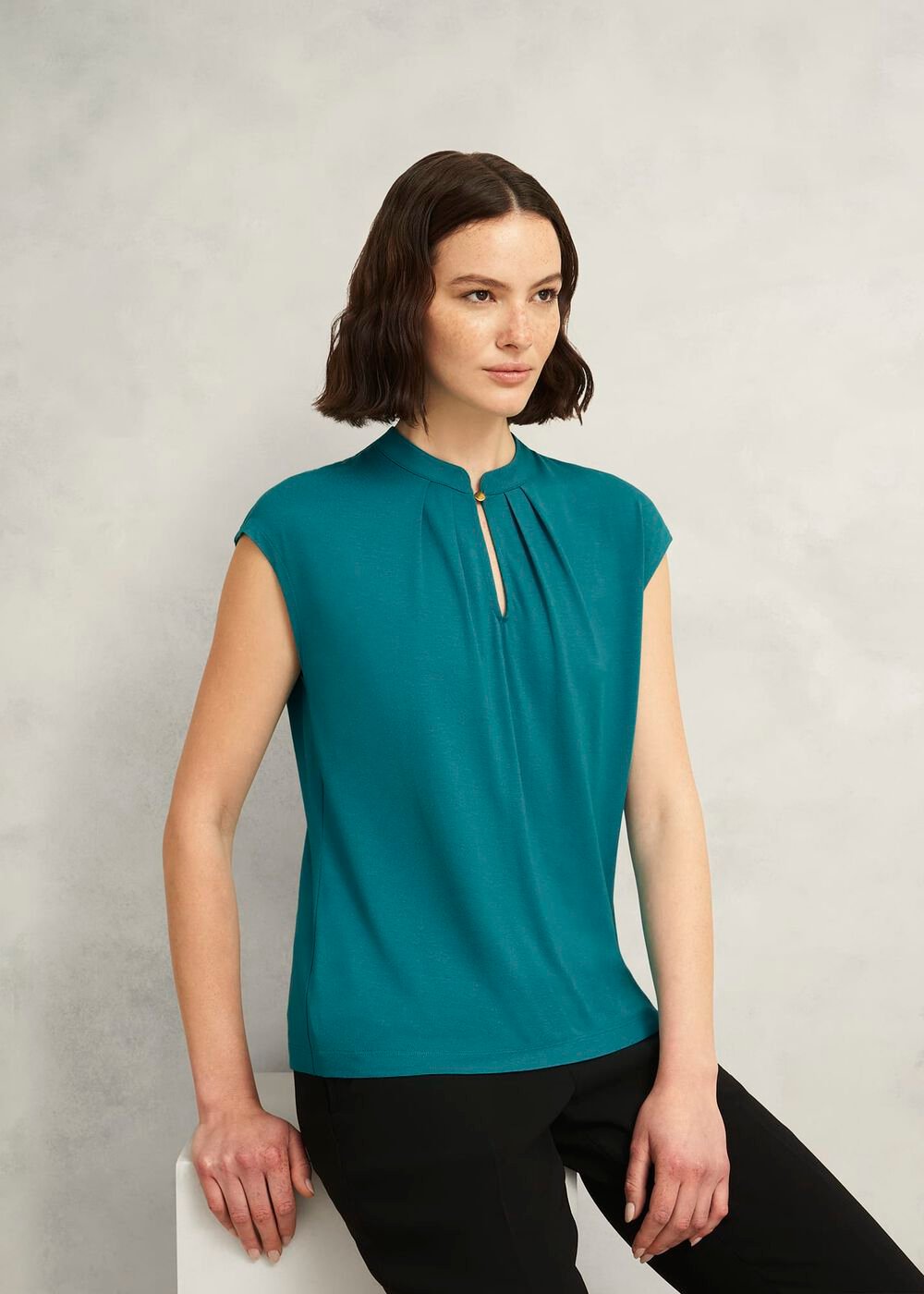 Maeve Top, Myrtle Green, hi-res