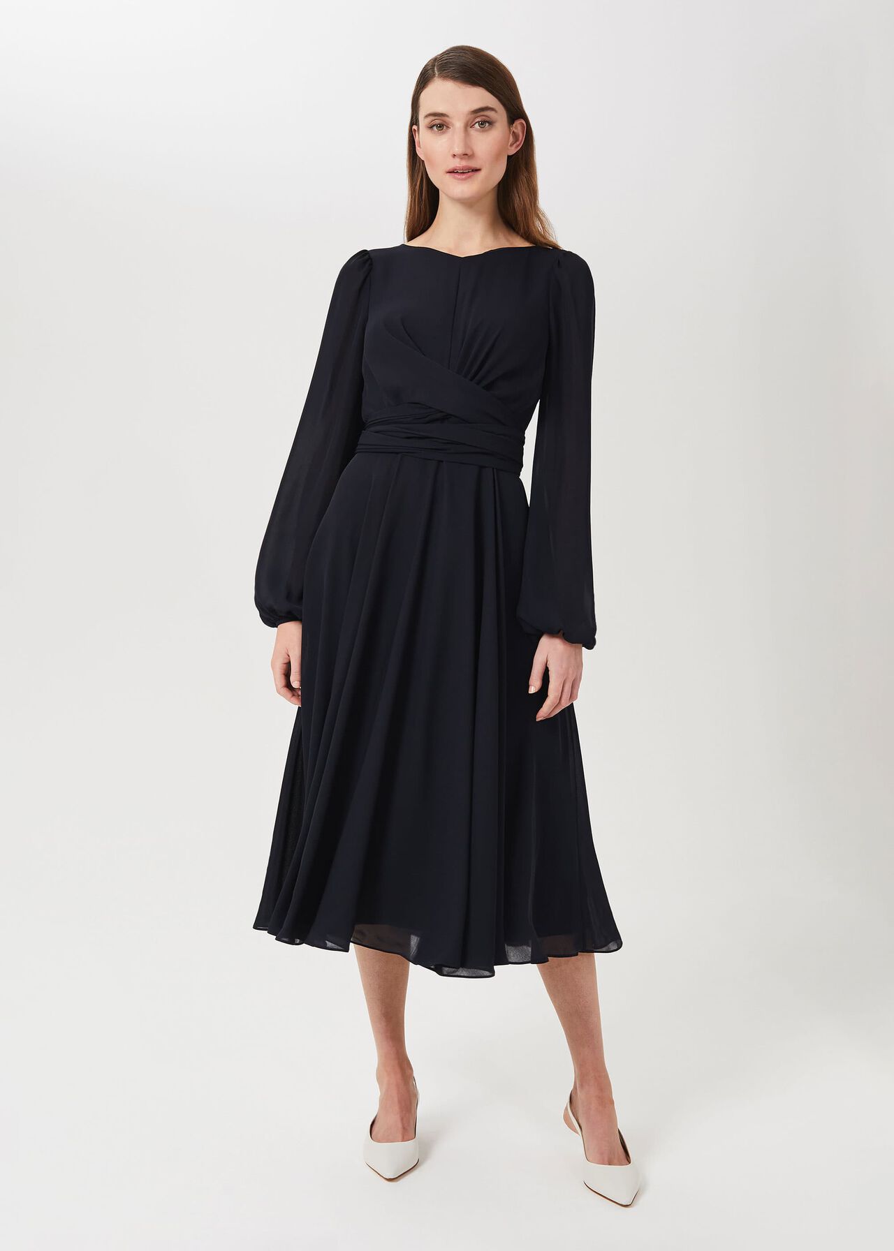Sadie Fit And Flare Dress Navy