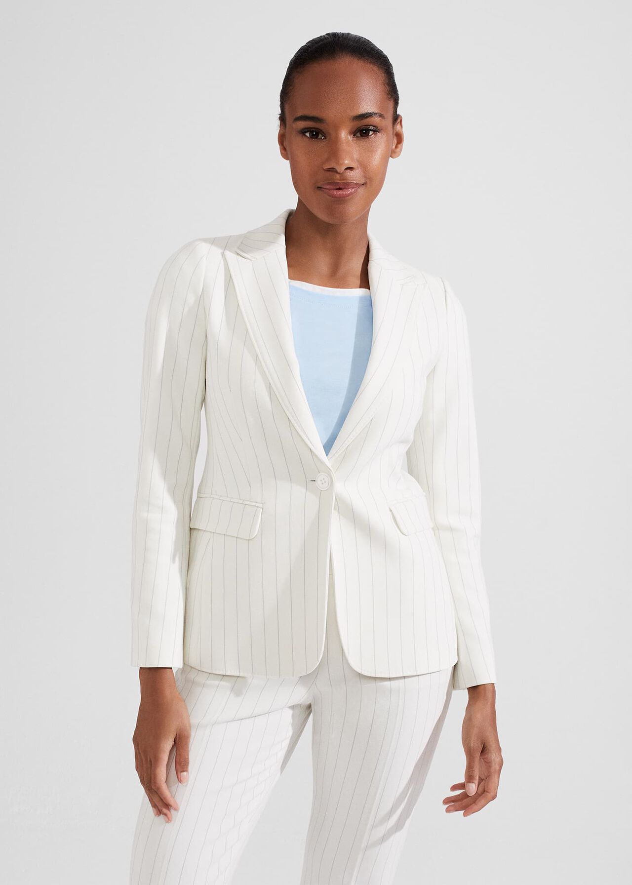 Sherry Blazer, Ivory Grey, hi-res