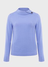 Talia Wool Cashmere Sweater, Deep Sky Blue, hi-res