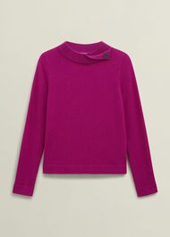 Talia Sweater, Magenta Pink, hi-res