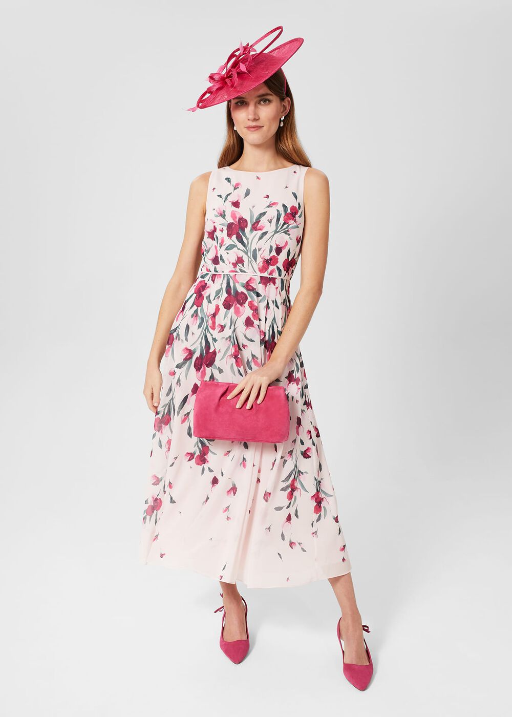 Clifton Clutch, Bright Pink, hi-res