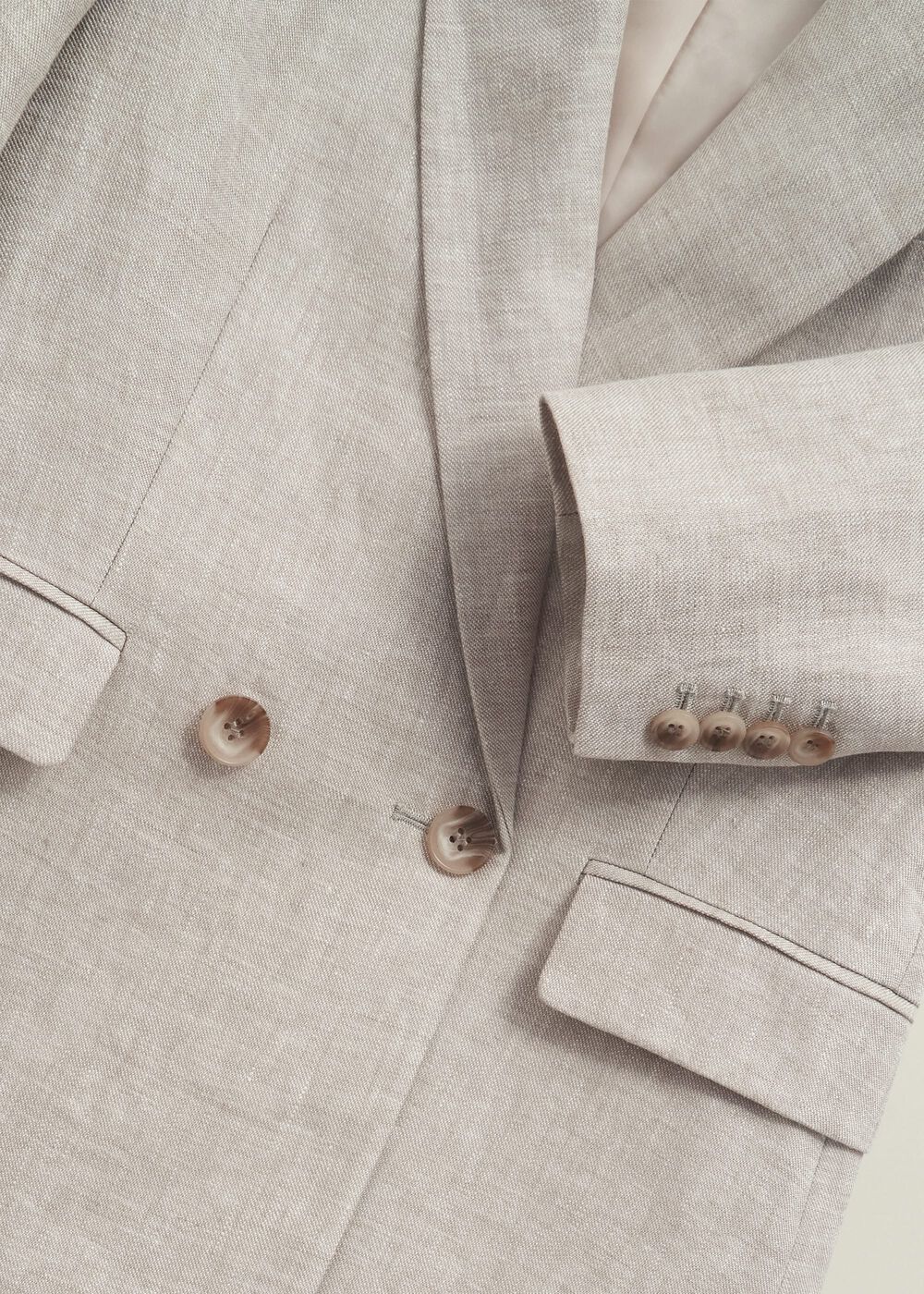 Alessia Linen Jacket, Neutral, hi-res
