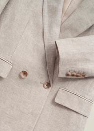 Alessia Linen Jacket, Neutral, hi-res
