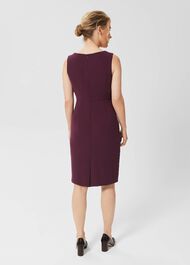 Petite Adelia Dress, Deep Plum, hi-res