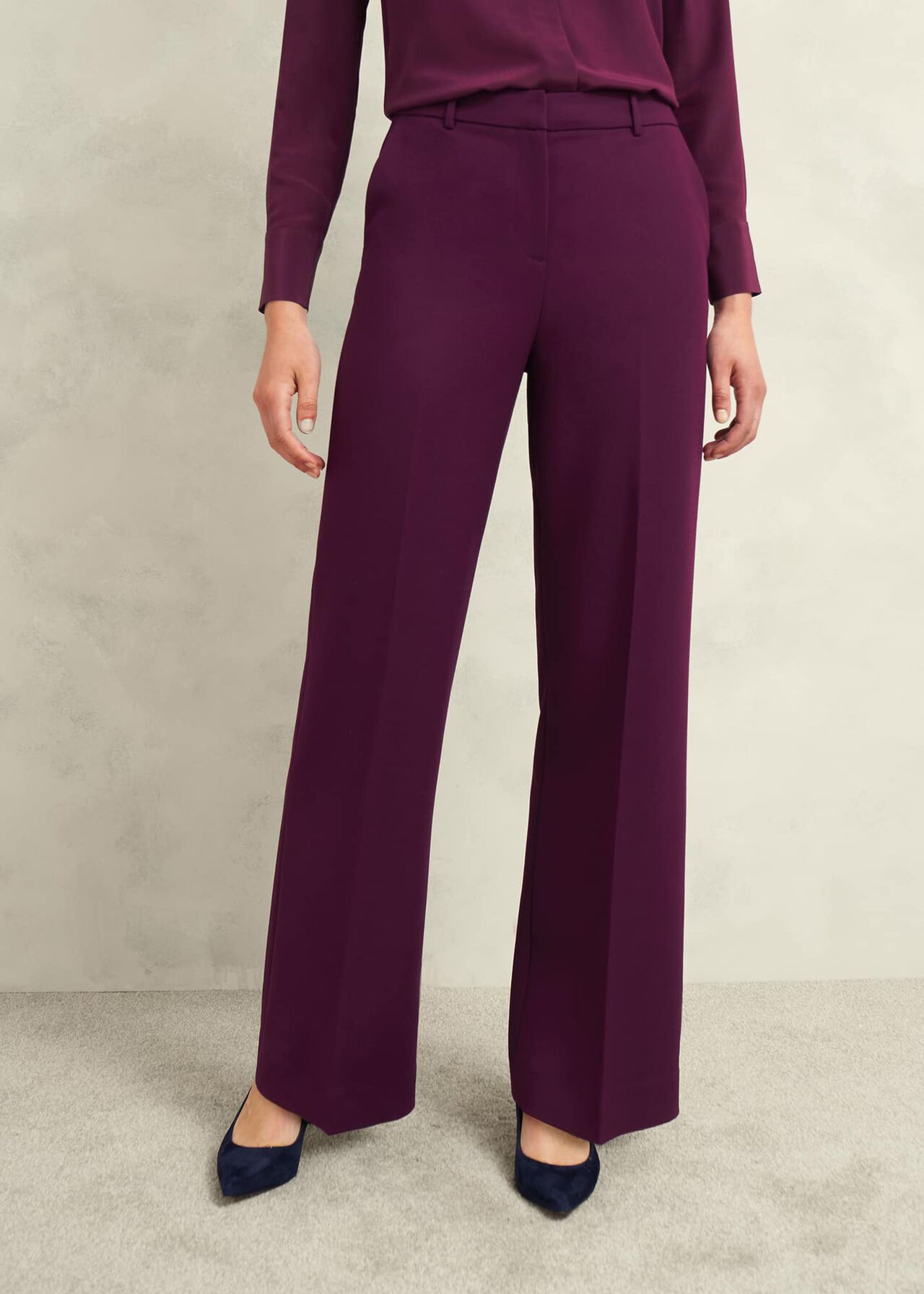 Sami Wide Pants, Warm Plum, hi-res
