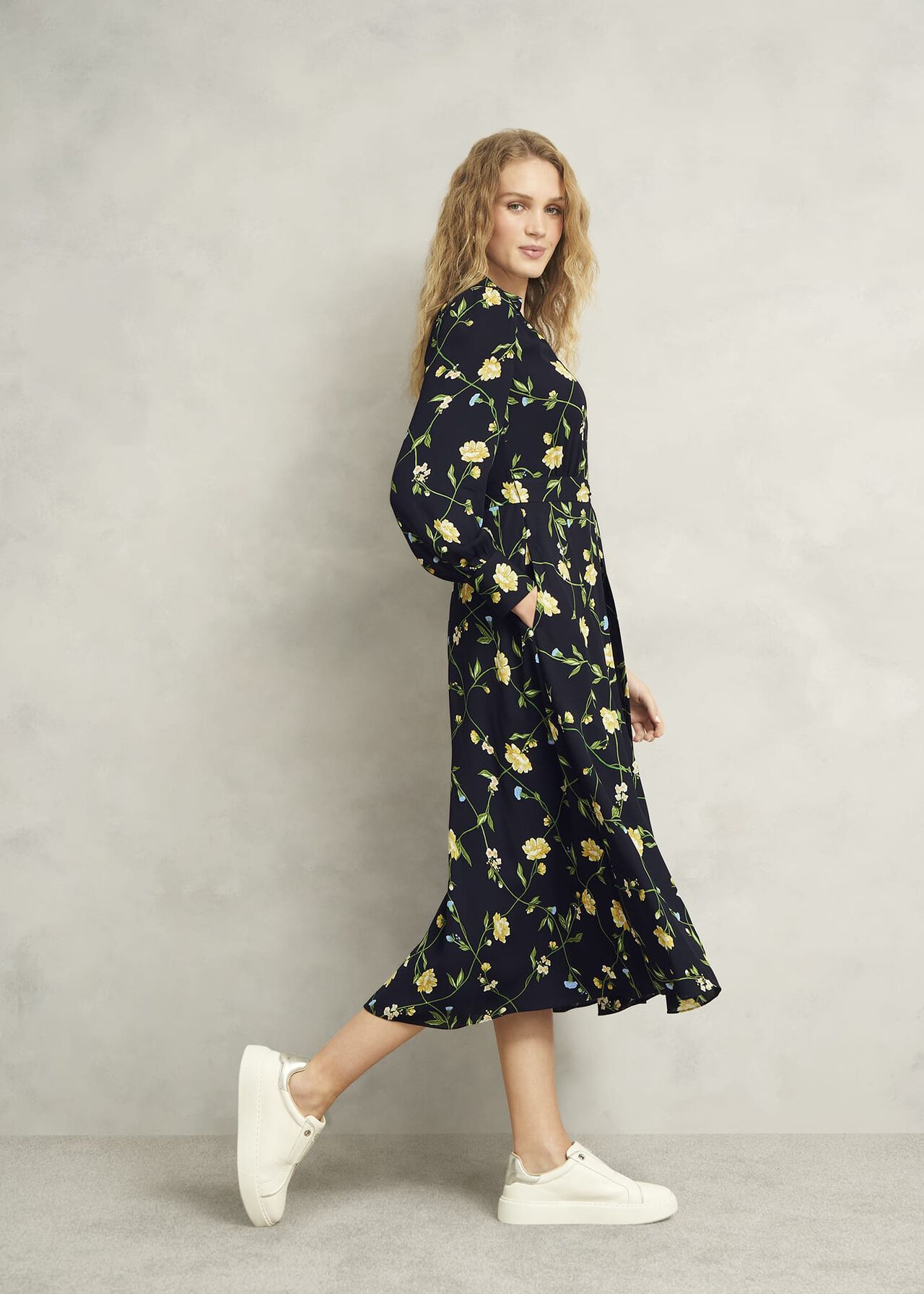 Everly Dress, Navy Multi, hi-res