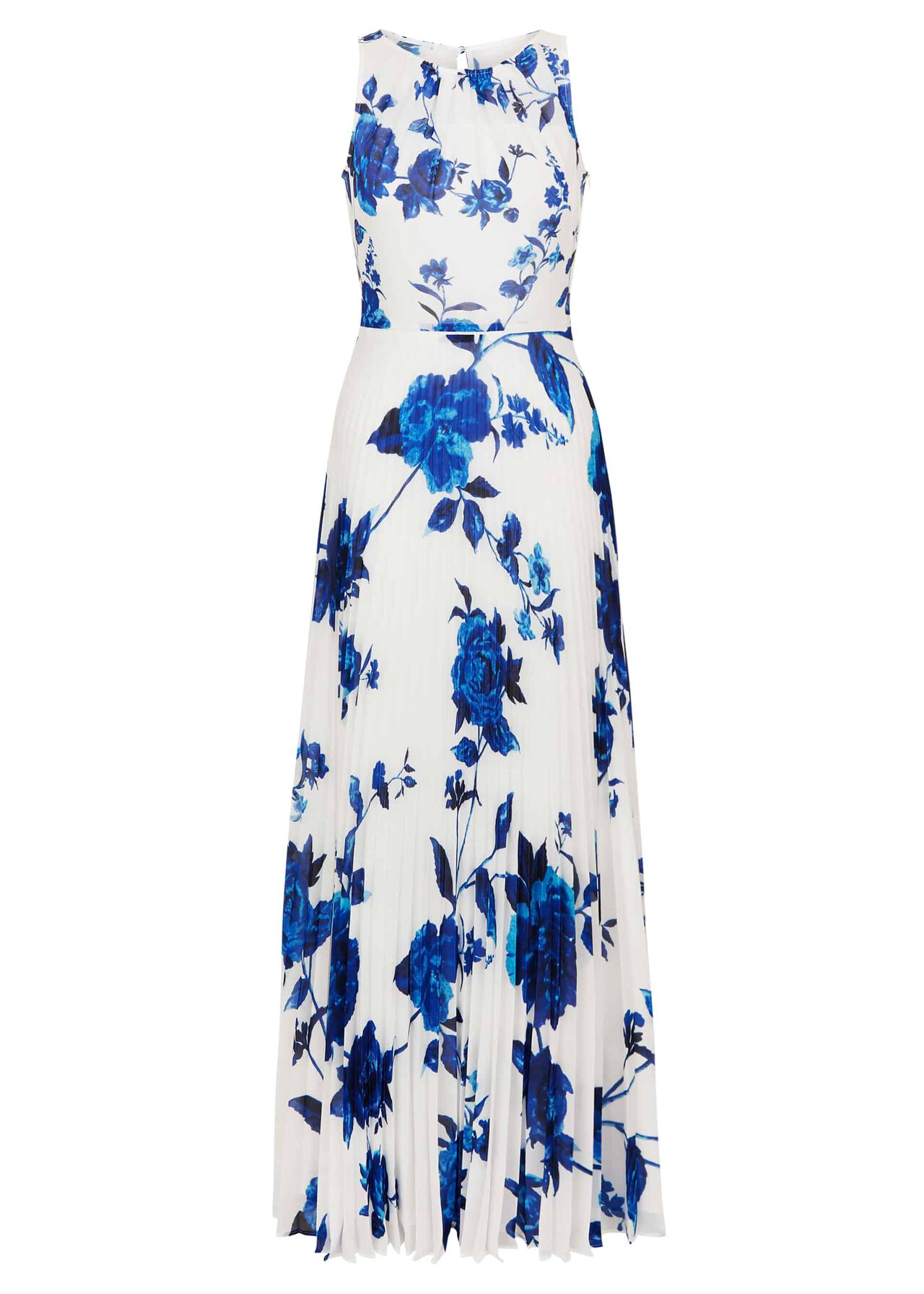 Talia Maxi Dress Ivory Blue