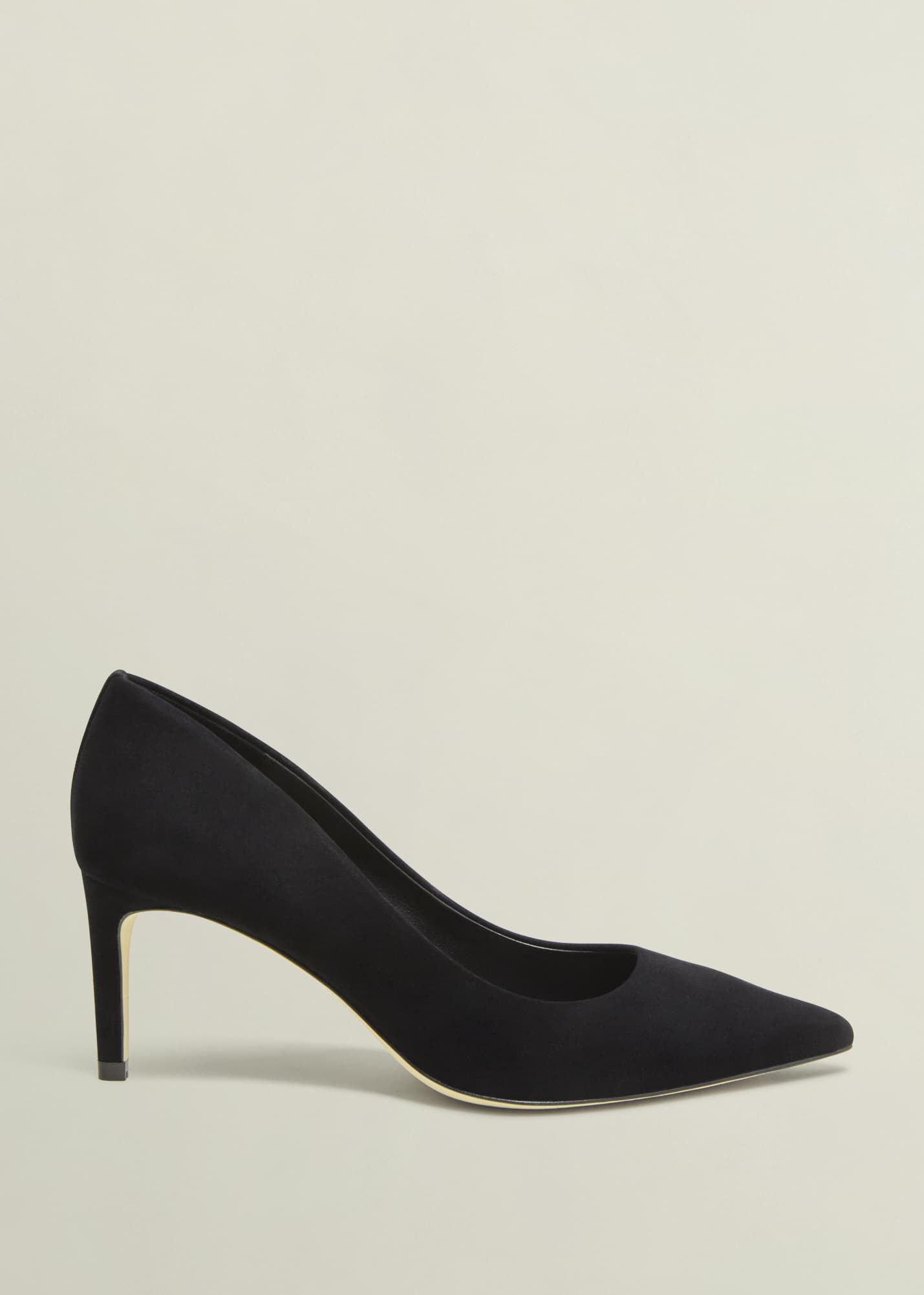 Black suede court shoes store