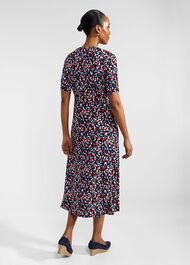 Petite Anela Dress, Navy Multi, hi-res