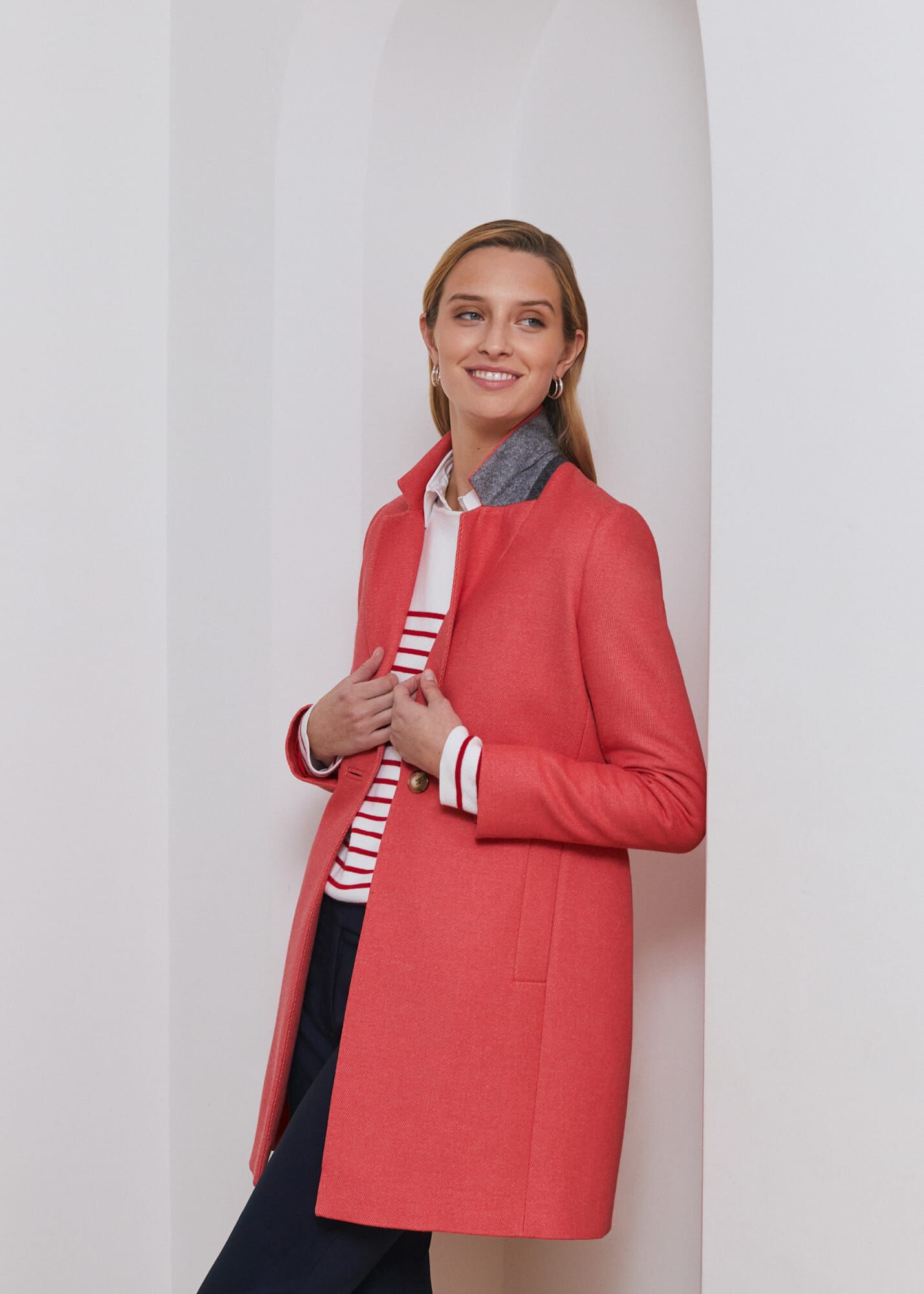 Hobbs red coat sale shop