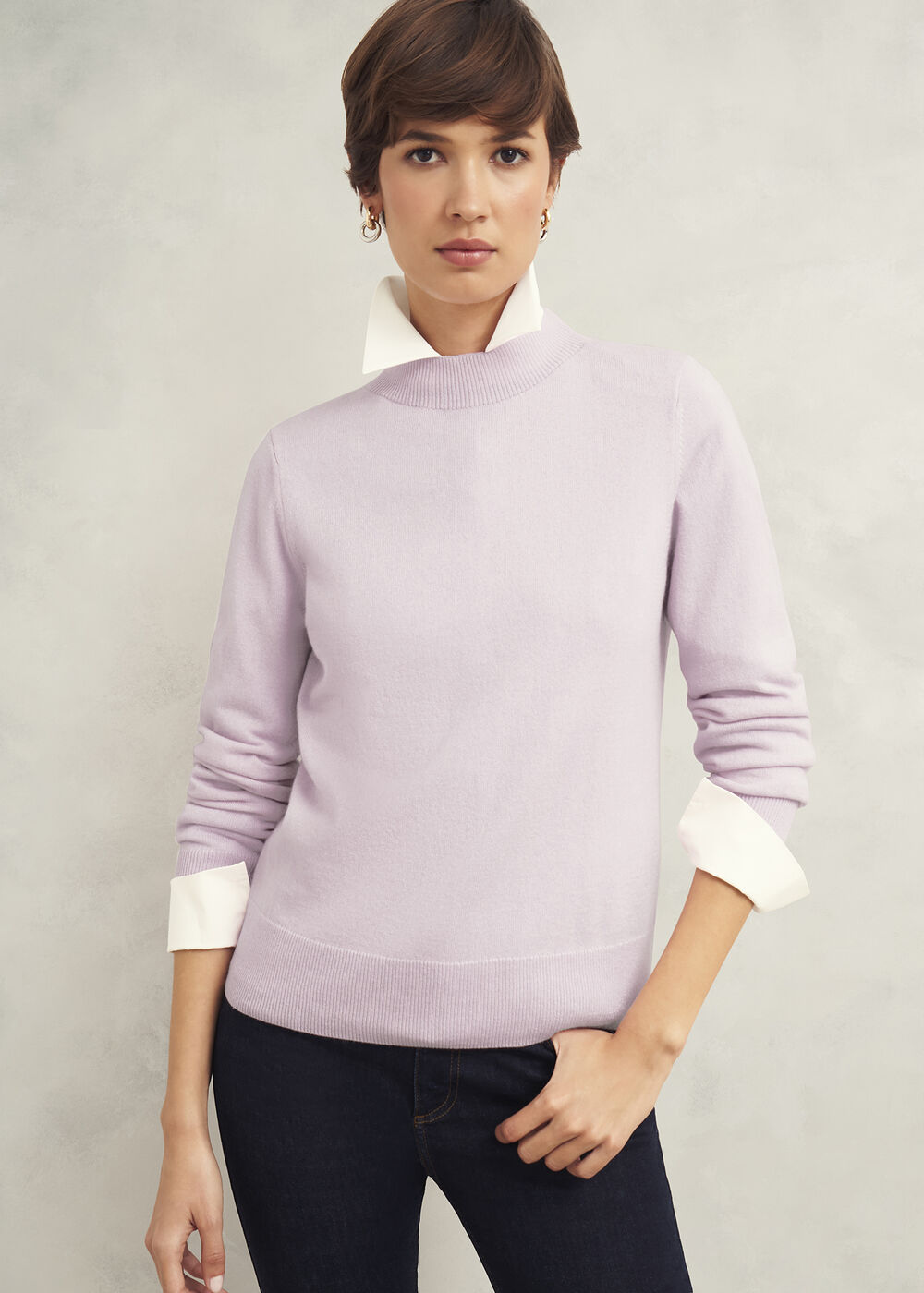 Indah Jumper With Cashmere, Dusted Pink, hi-res