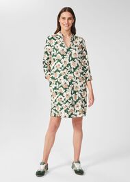 Marea Floral Tunic Dress, Green Multi, hi-res