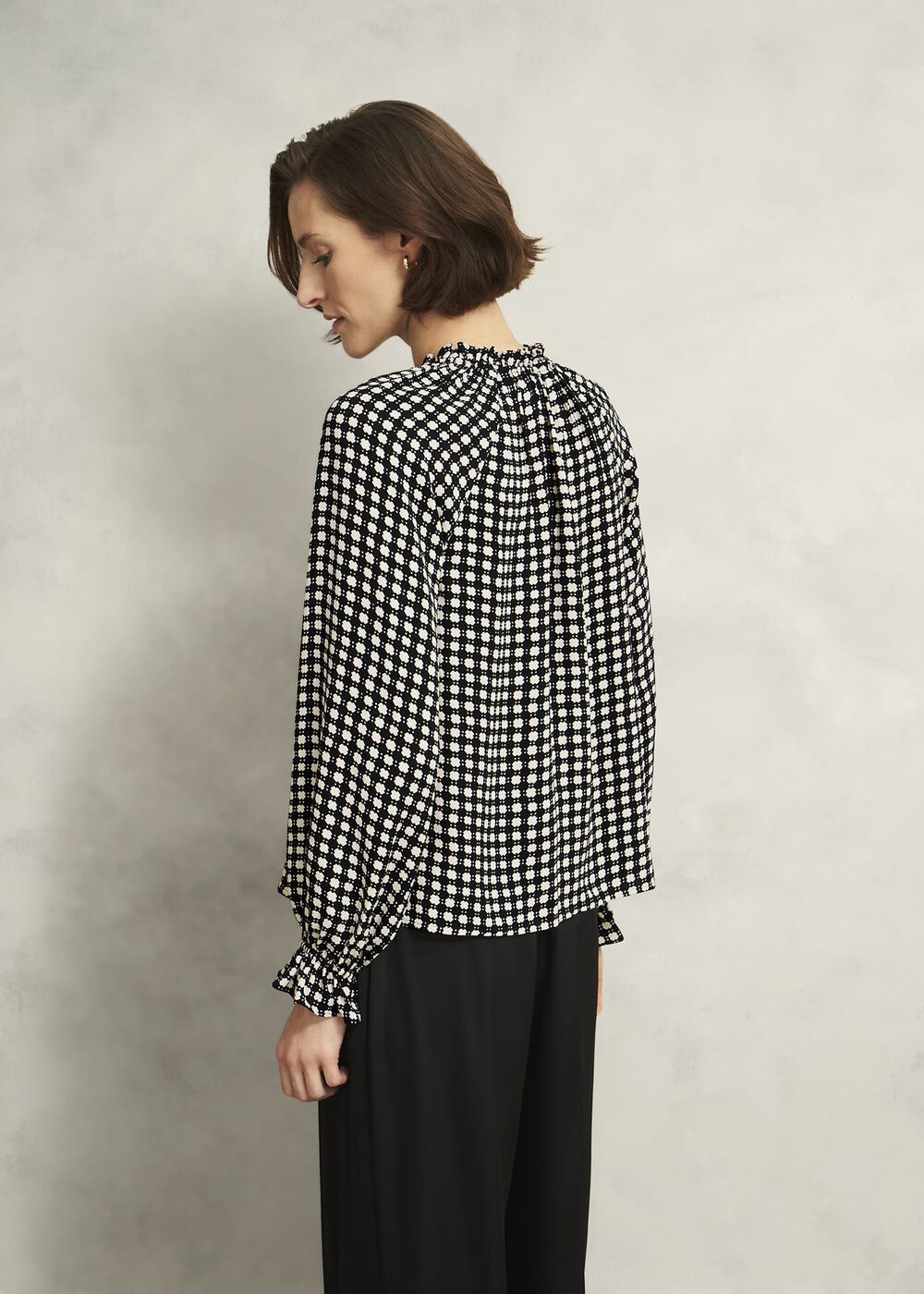 Hewlett Geo Top, Black Cream, hi-res