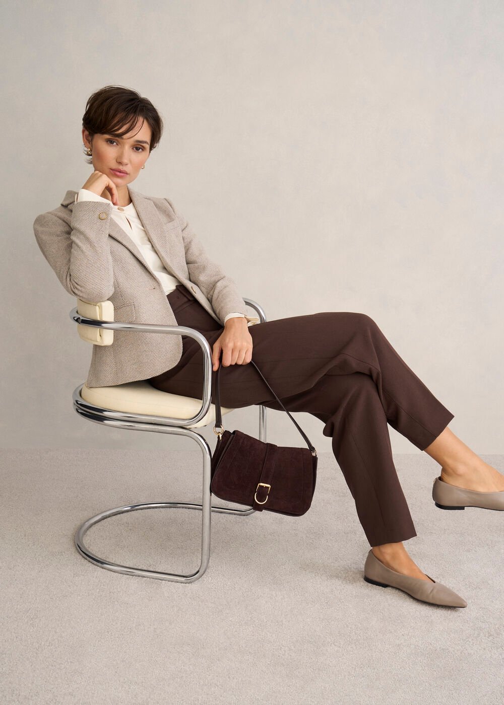 Chelsey Wool Blend Jacket, Neutral, hi-res